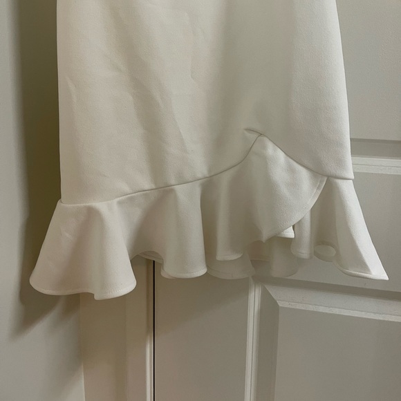 Hello Molly White Ruffle Dress - Picture 3 of 5